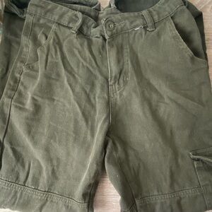 Olive Green Men's Cargo Shorts